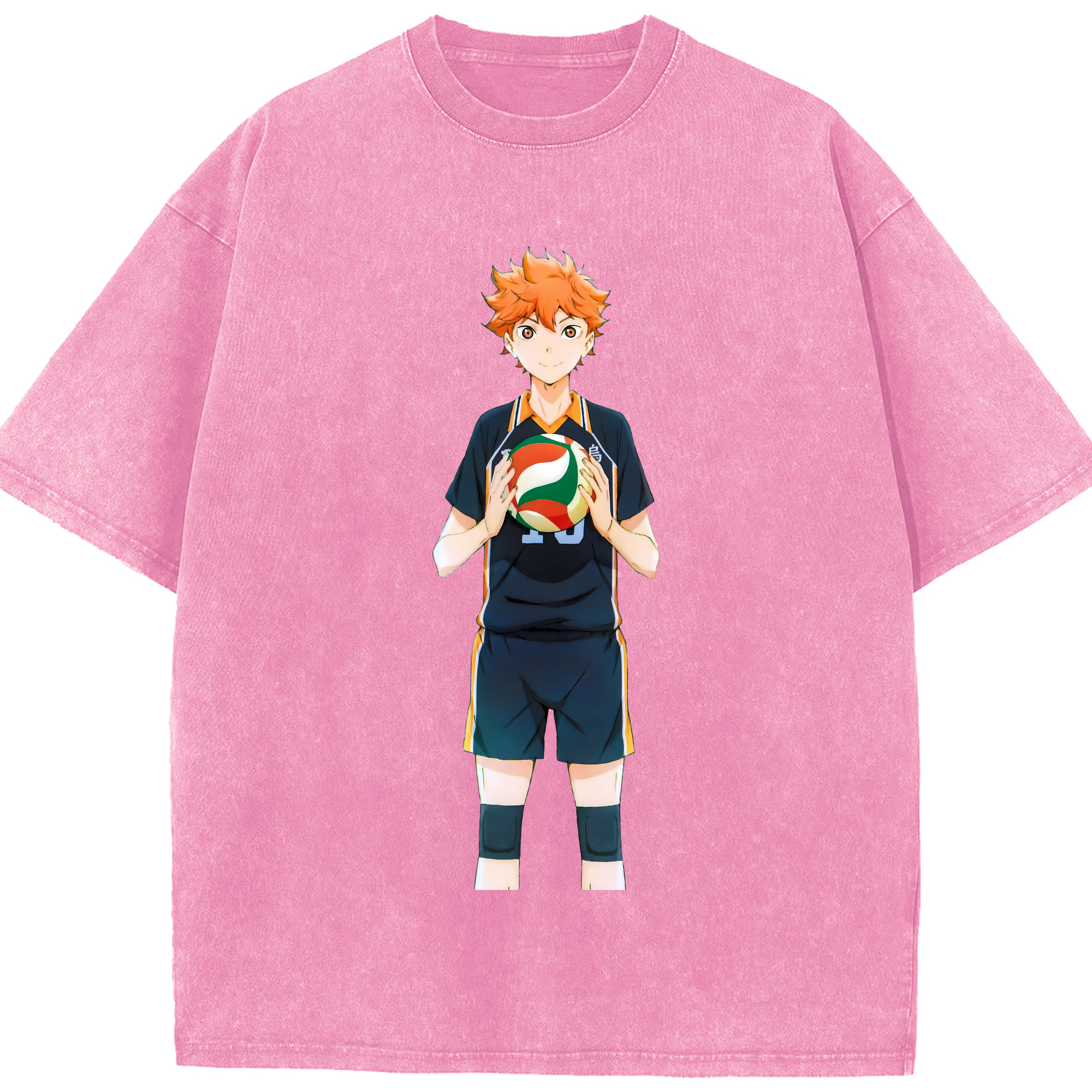 （画像用） ハイキュー!! Haikyu!! 綿100% ヴィンテージ風 半袖Tシャツ（フロントプリント）